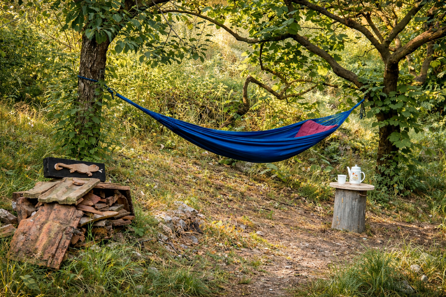 Hammock in the forest