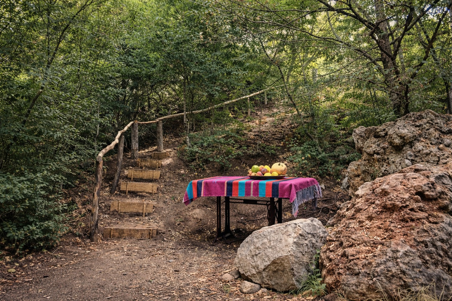 Detaje natyre me lule në glamping PasneserPark